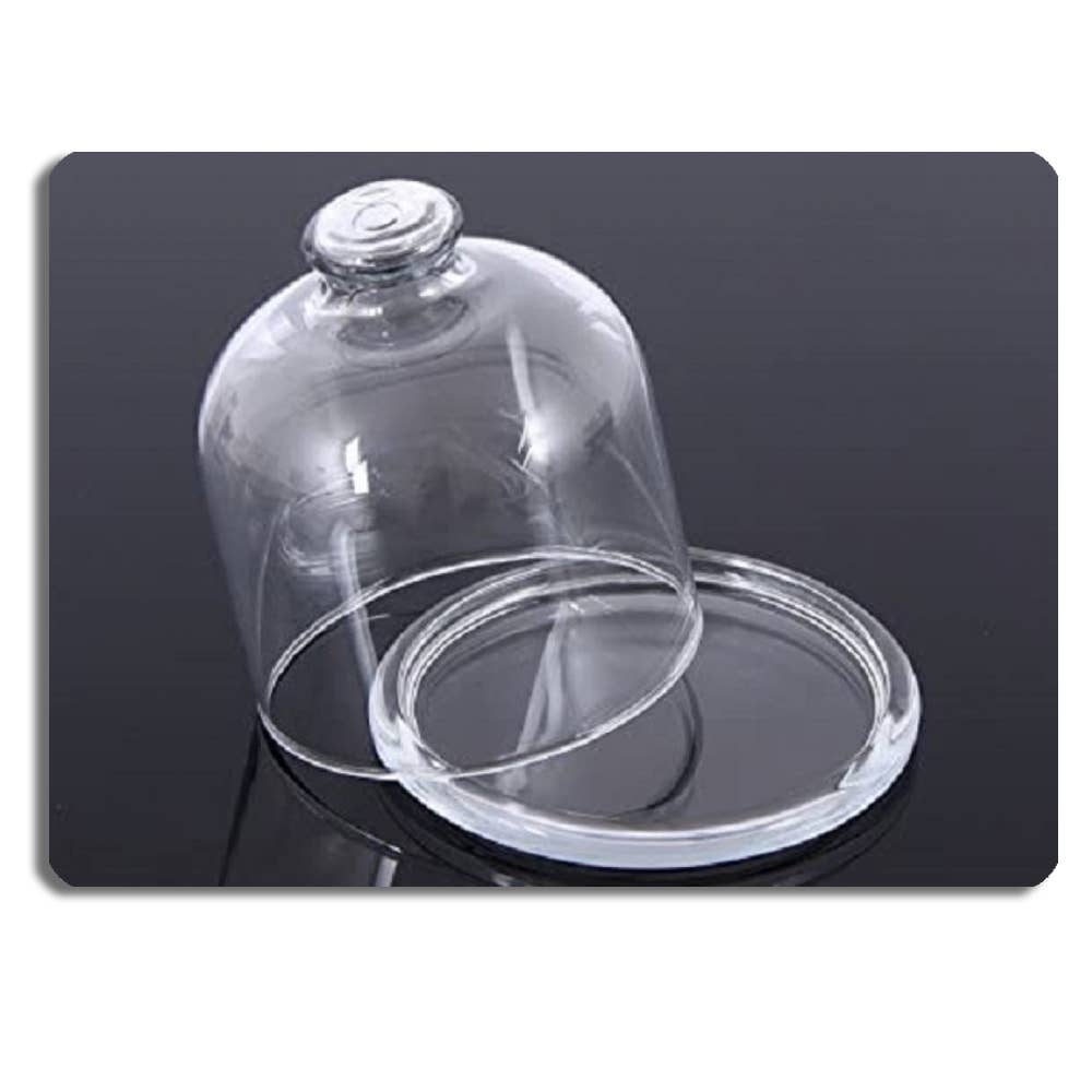 Hakan - Vendita all'ingrosso Contenitori per alimenti - Alzata Mini con Cupola in Vetro per Conservazione Alimenti con Coperchio, 10,4 cm3