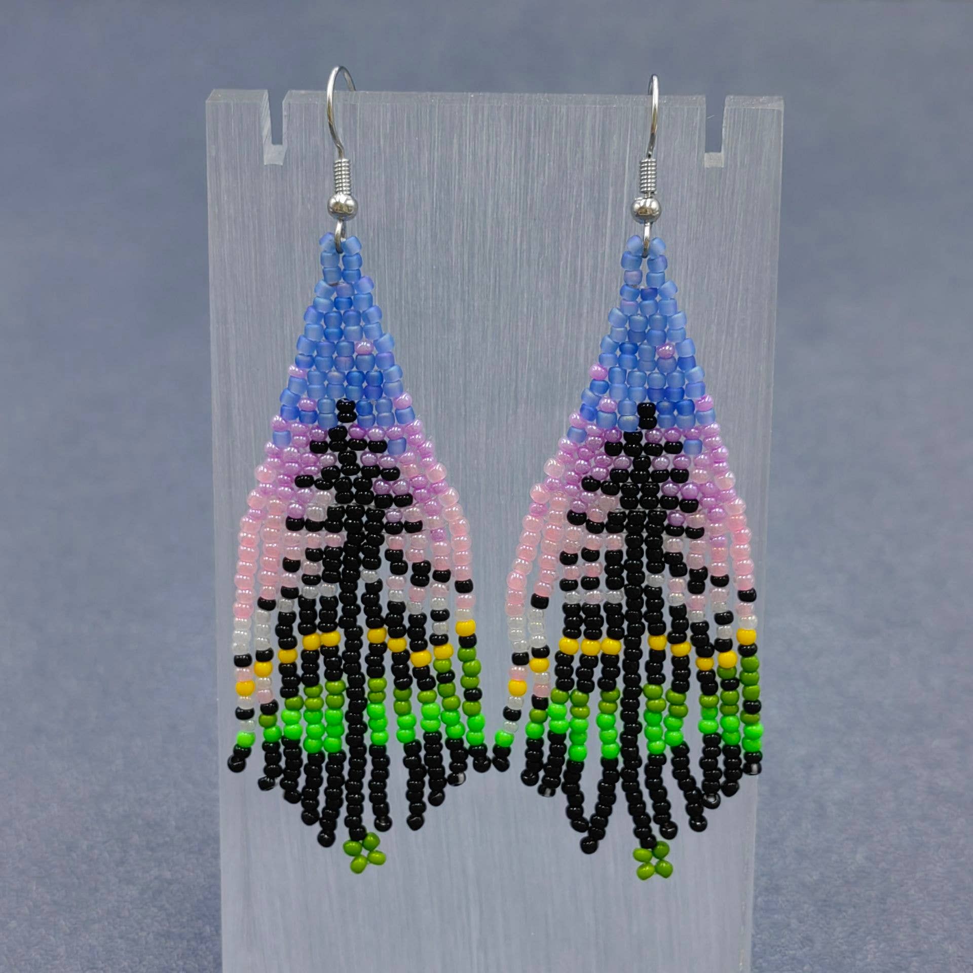 Wholesale Boho Seed Beads Tree pattern Fringe Earrings BJ/SB for