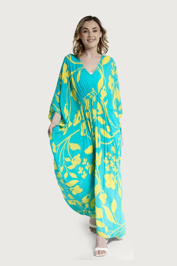 SAACHI - Vente Caftan – femme - Maxi kaftan floral audacieux21