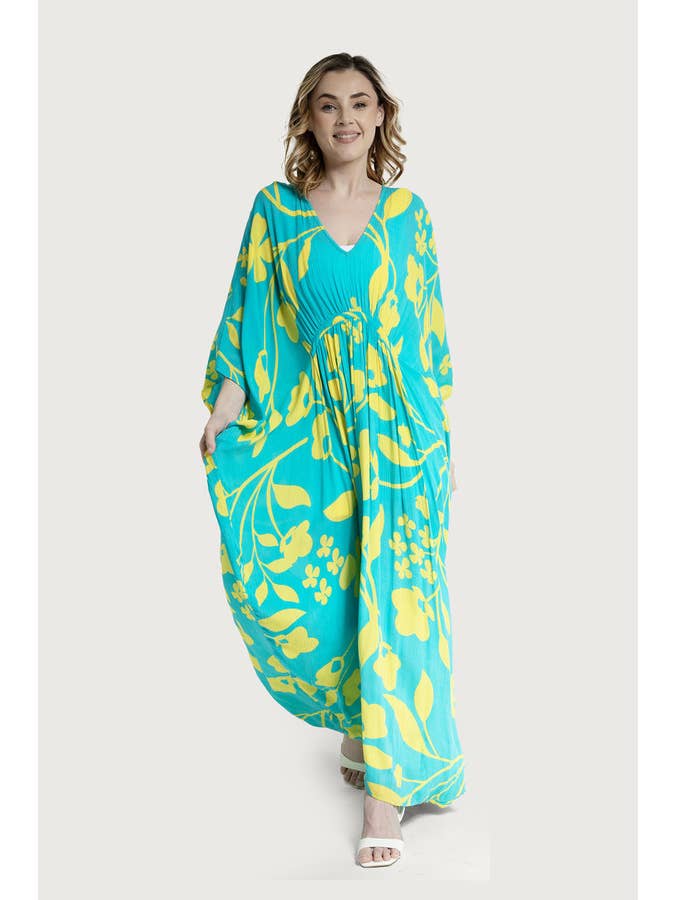 SAACHI - Vente Caftan – femme - Maxi kaftan floral audacieux21