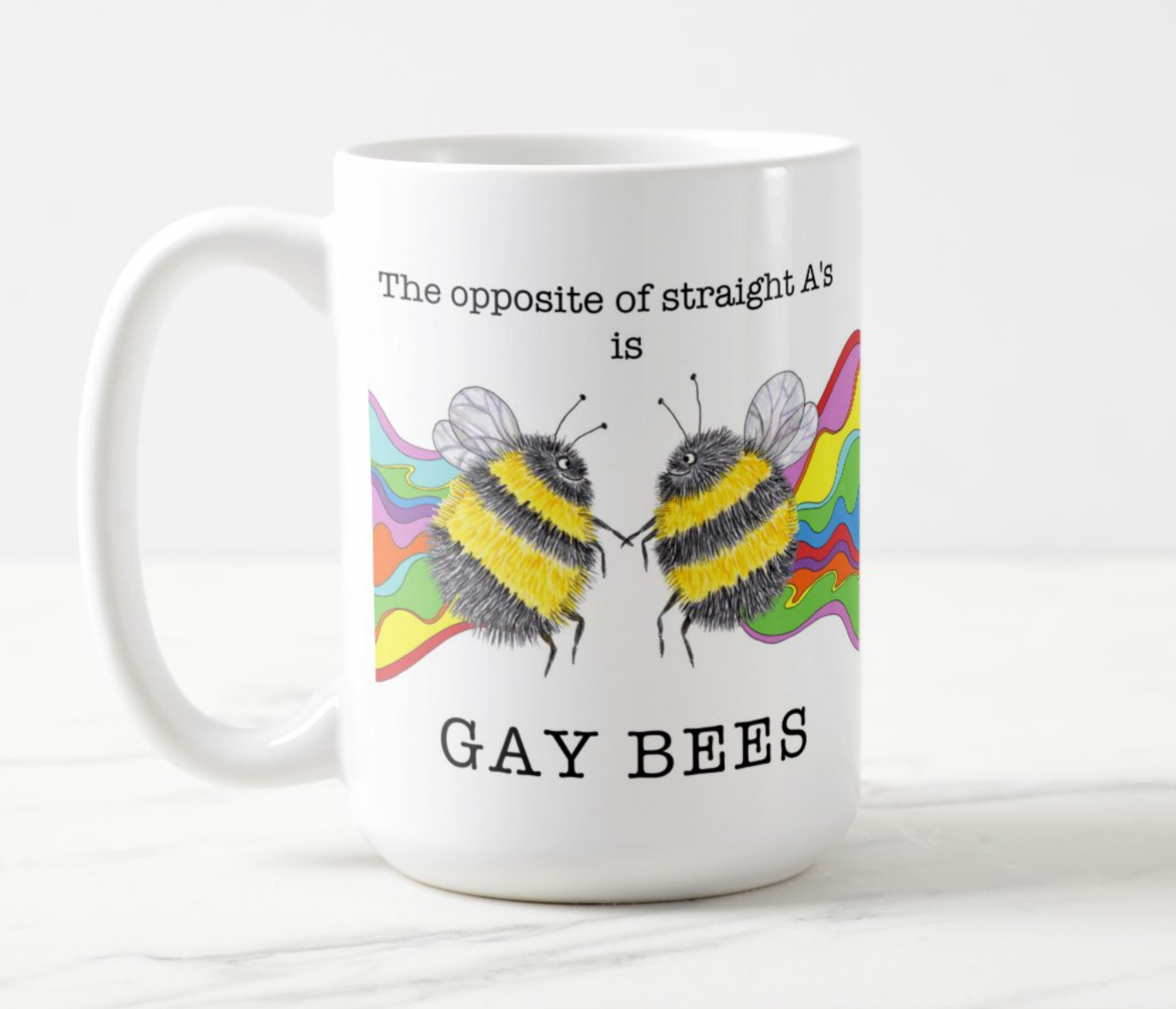 Lemon Zesty - Vendita all'ingrosso Tazza - Tazza «The Opposite of Straight A's Is Gay Bees»2