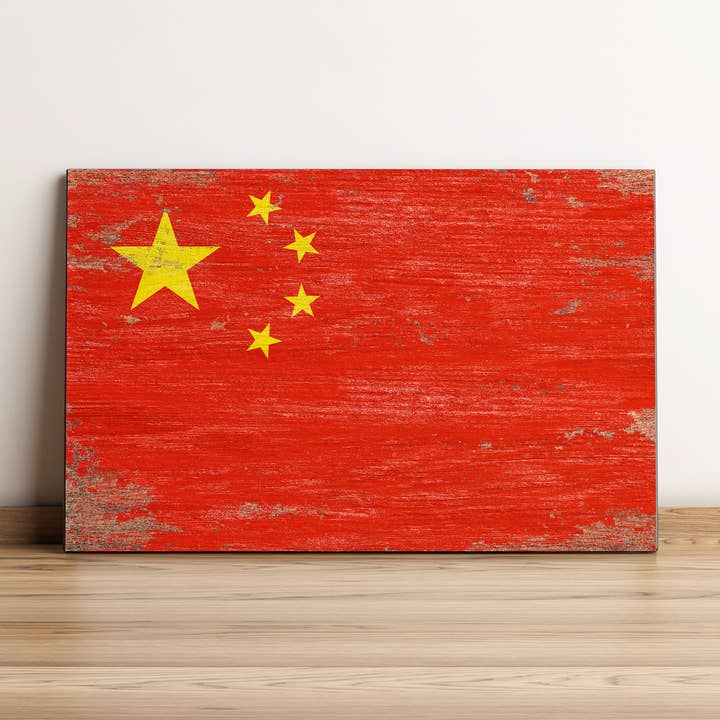 China Flag Wall Art for wholesale by Print Frame Box