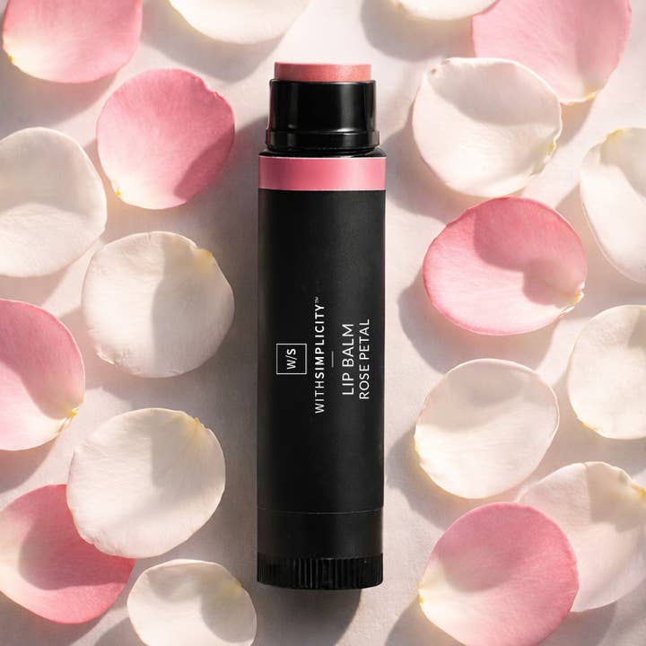 Rose Petal Lip Balm - Valentine's Day Gift Clean - Beauty for wholesale by withSimplicity