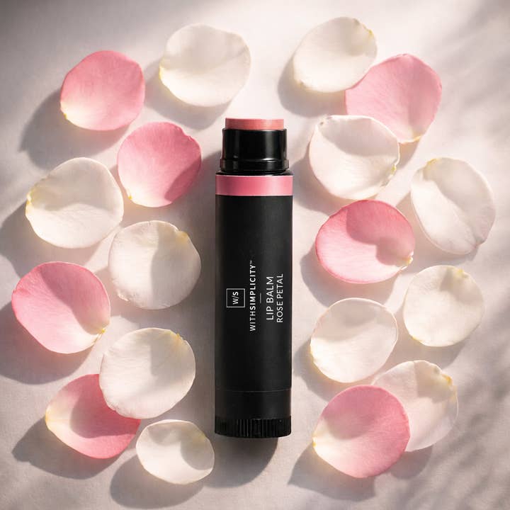 Rose Petal Lip Balm - Valentine's Day Gift Clean - Beauty for wholesale by withSimplicity
