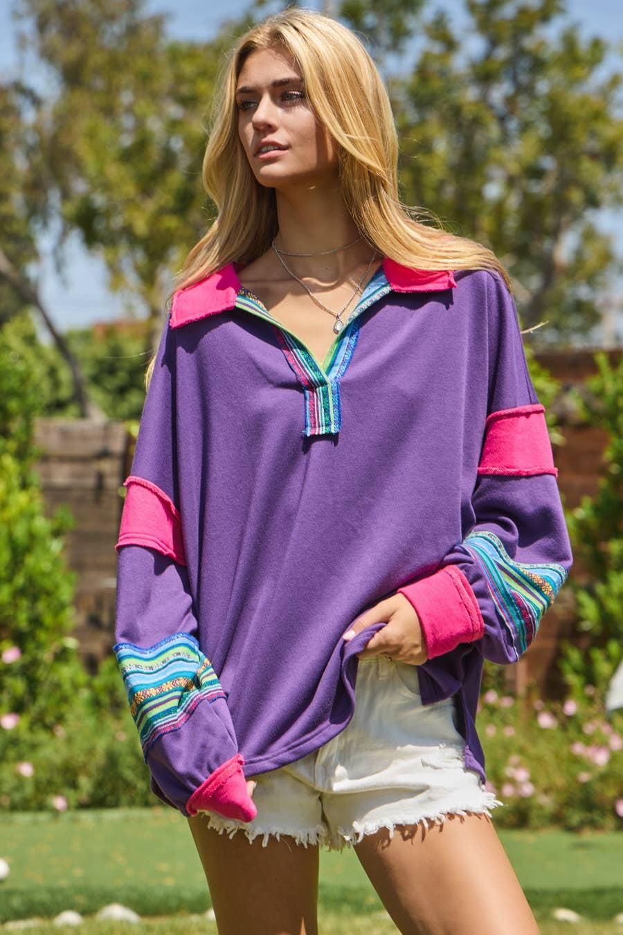 Oddi - Wholesale Sweatshirt - Women's - Contrast Mixed Fabric Sweatshirts6