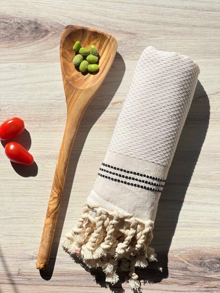 Olive Wood Carved Cooking Spatula 12" for wholesale by Scents and Feel