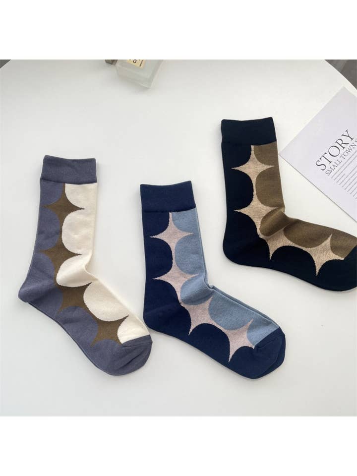 Rufia - Retro Orbit Crew Socks for wholesale by Funkyrel® Atzbranding Limited