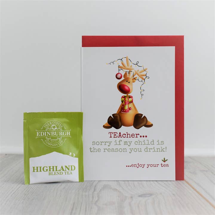 Teabag Greeting Card - TEA-X-014 for wholesale by Smith & Ross Designs