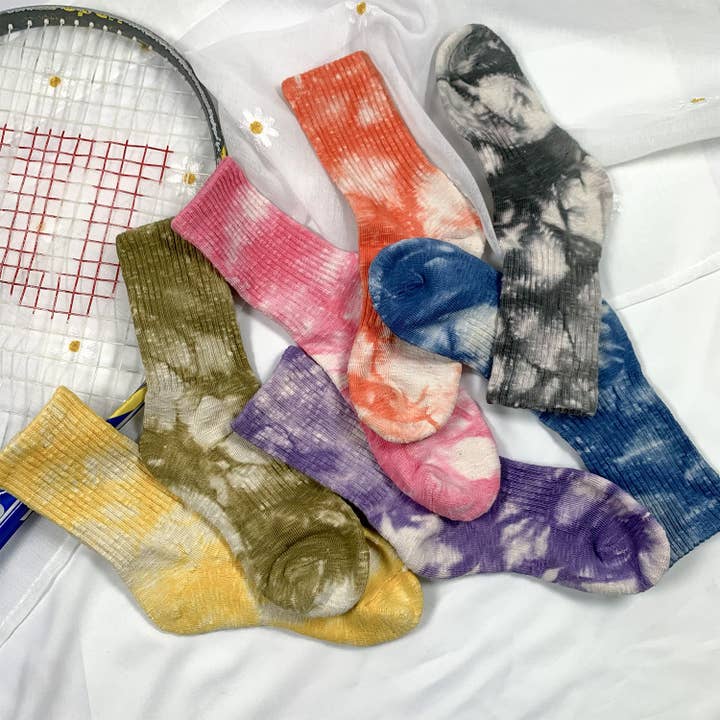 7DAYSSOCKS – wholesale Socks – Women's – Women's Crew Tie-dye Compression Socks11