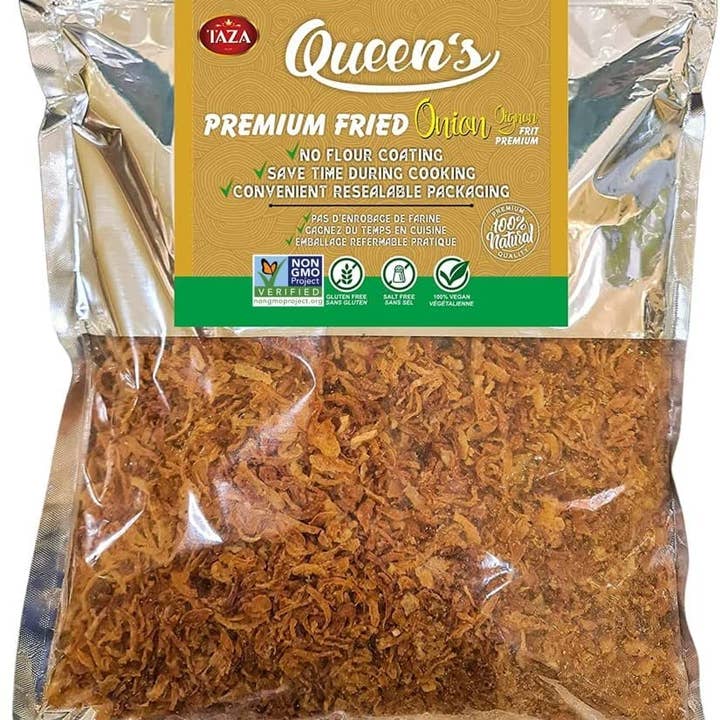 Queens Premium Crispy Onions 1 Kg for wholesale by Queens Premium
