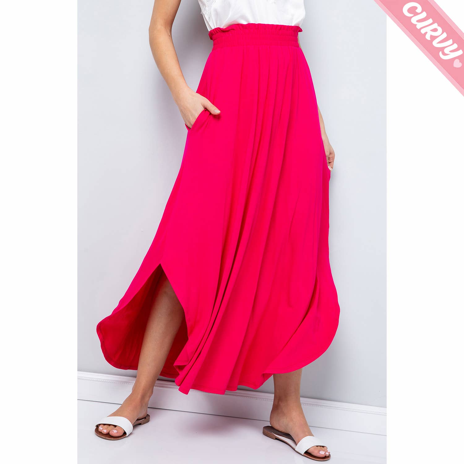 Sweet Lovely by Jen - Wholesale Skirt - Women's - PLUS SIZE KNIT JERSEY MAXI SKIRT10