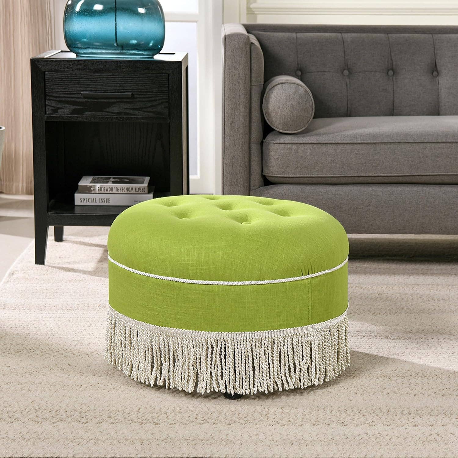 Jennifer Taylor Home - Wholesale Ottoman - Yolanda 24" Round Upholstered Accent Ottoman41