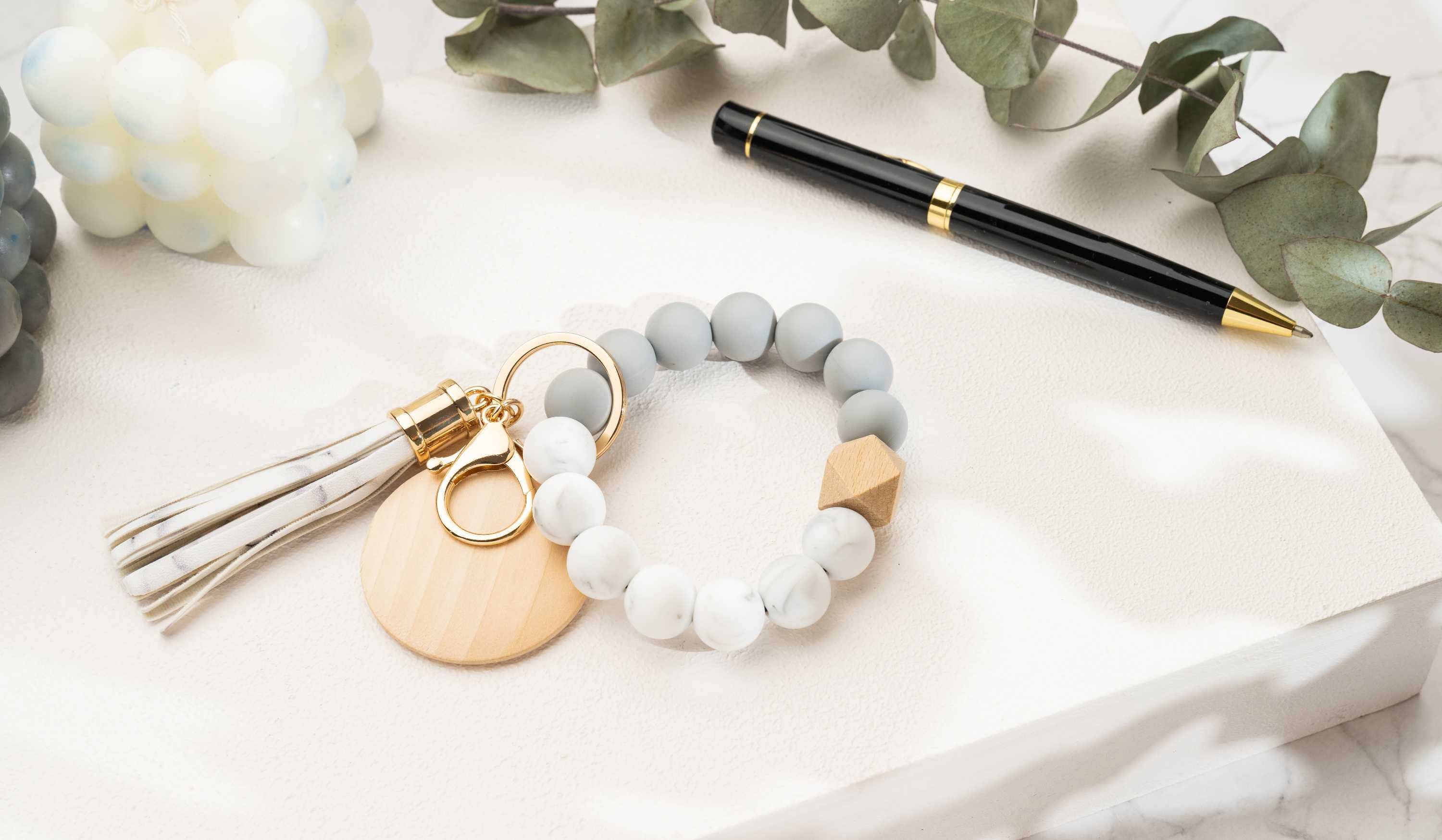 American Leather Goods - Wholesale Keychain Bracelet - Keychain With Wristlet Bangle Bracelet, Keyring Bangle9