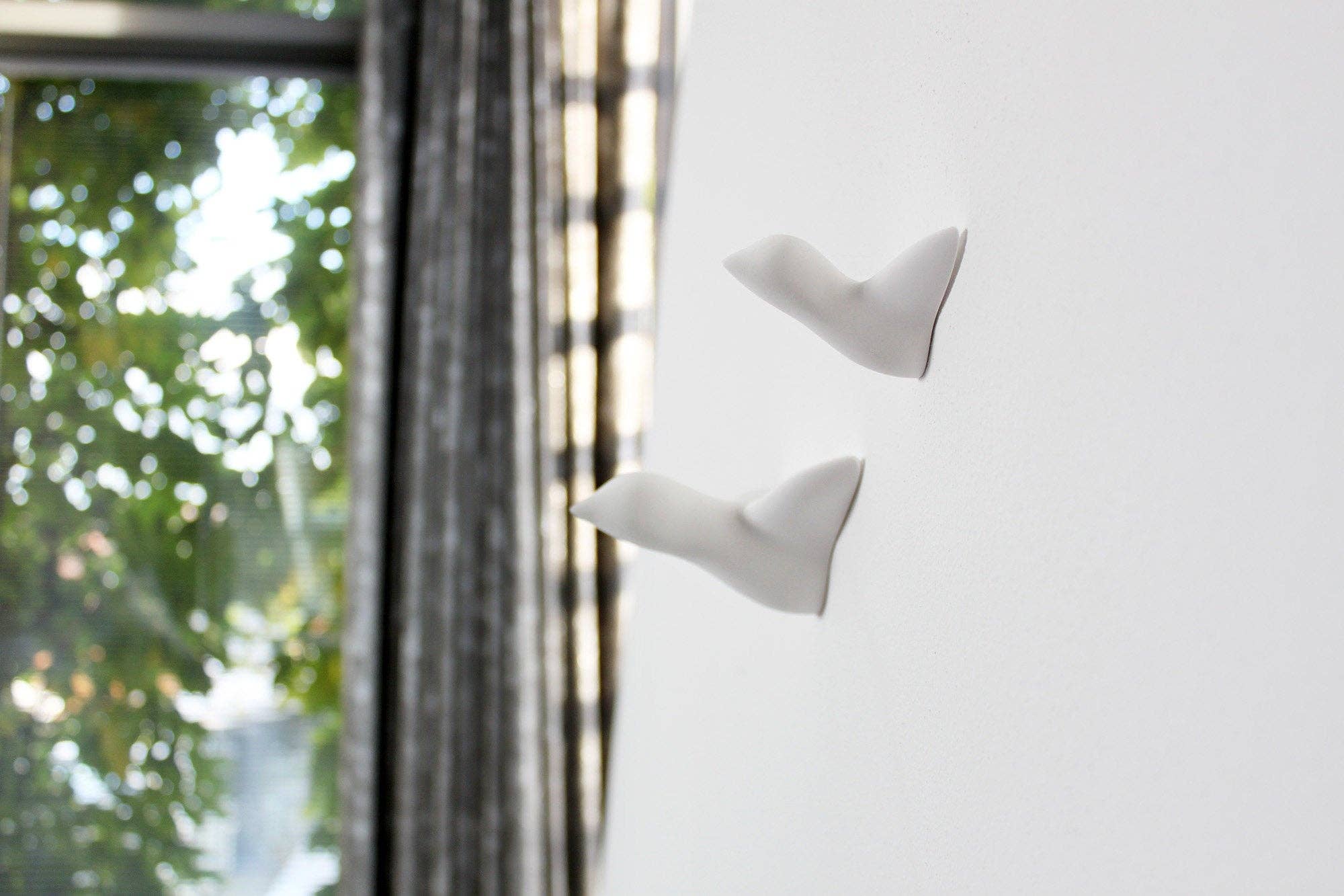 Formpoet - Vendita all'ingrosso Decorazione da parete 3D - Piccolo gruppo di 4 uccelli in ceramica5