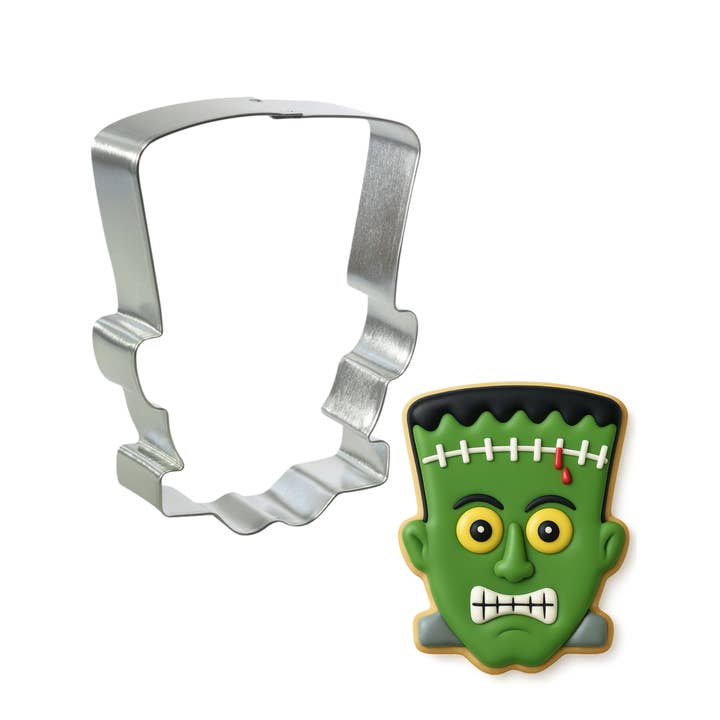 Monster Head Cookie Cutter 3.75 in B1581 for wholesale by CookieCutter.com