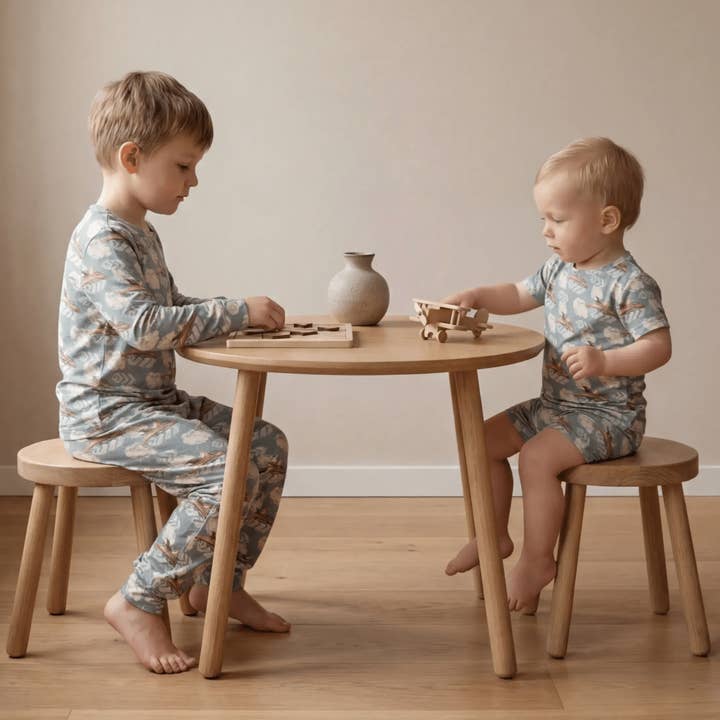 Big Kid Pajama Top Gun for wholesale by Sweet Bamboo