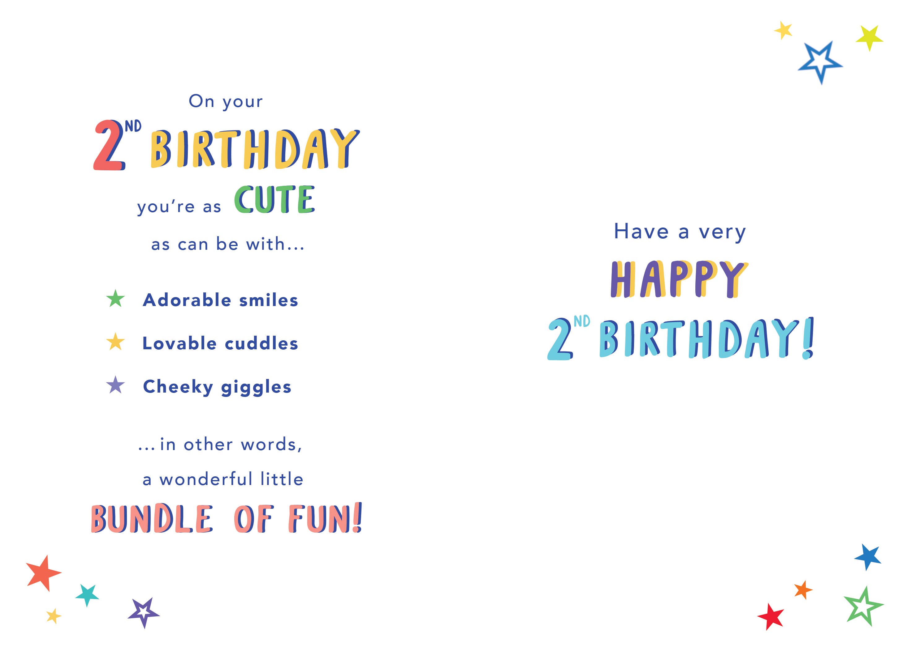 Piccadilly Greetings - Wholesale Verjaardagskaartje - Kinderverjaardagskaart, Leeftijd 2, Leeftijd 21