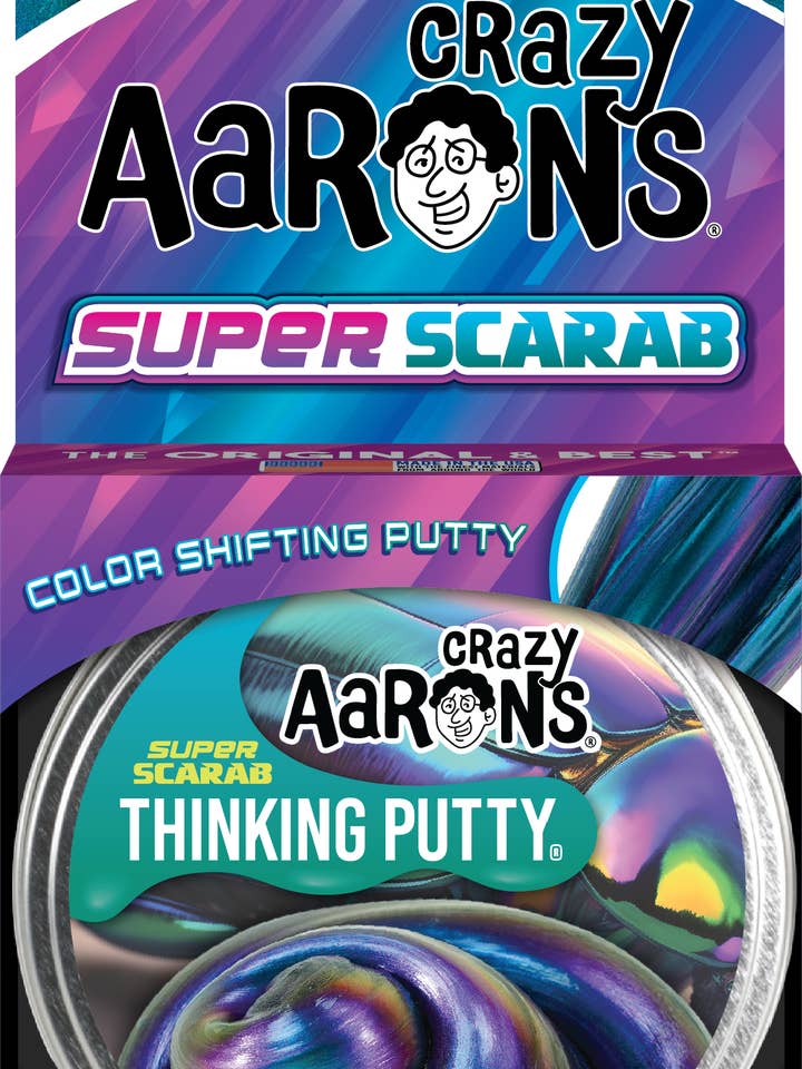 Super Scarab - Full Size 4" Thinking Putty Tin for wholesale by Crazy Aaron's
