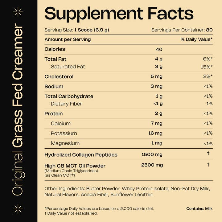 LevelUp - Wholesale Creamer - Grass-Fed Creamer Original - 19 oz1