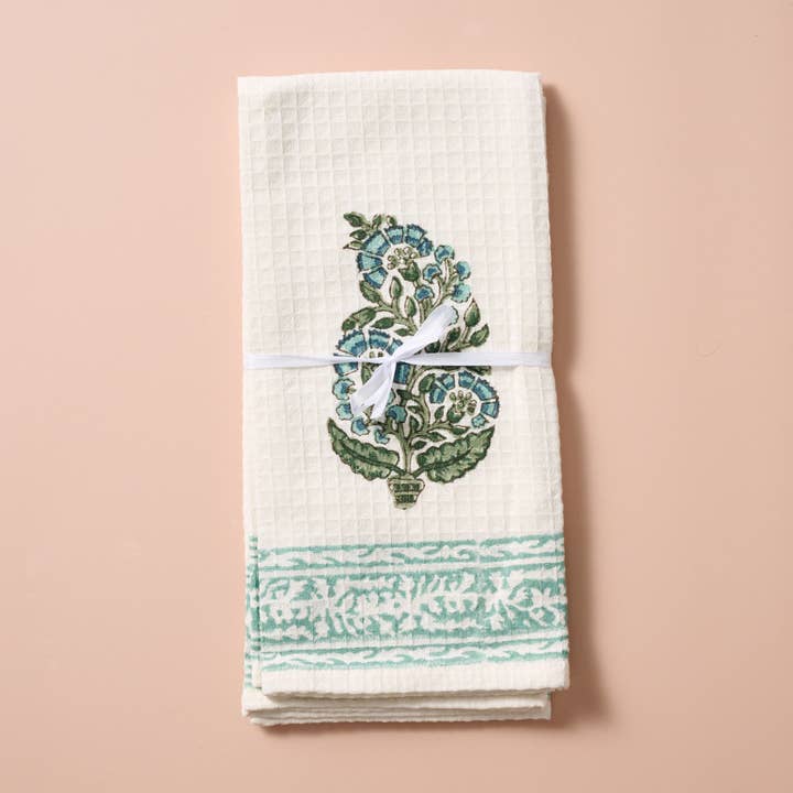 Ten Thousand Villages - Wholesale Hand Towel - Pera Cotton Blockprint Hand Towel Set