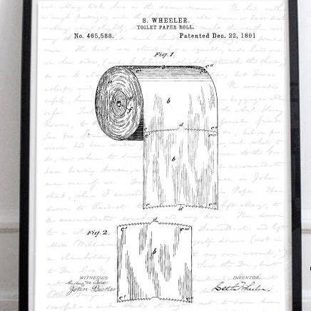 Papier toilette verni pour la vente par Lettered & Lined