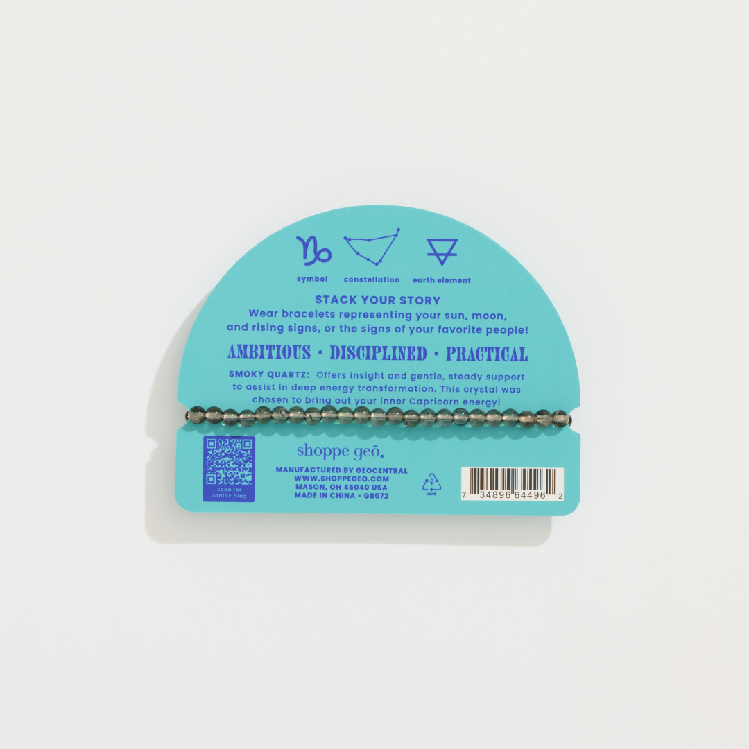 GeoCentral - Wholesale Beaded Bracelet - Capricorn Mini Zodiac Bracelet – 4mm Crystal Beads2