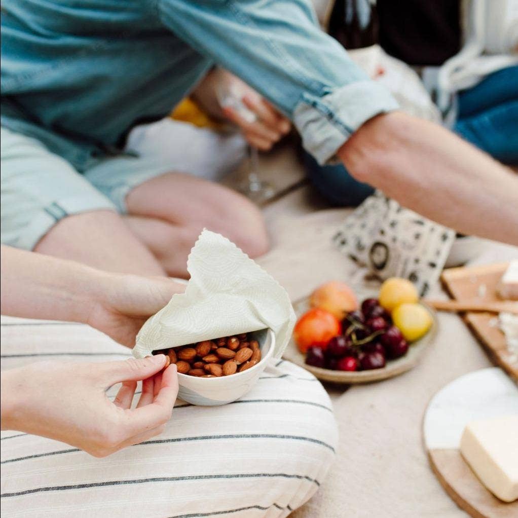 Goldilocks Goods - Wholesale Food Storage Wrap/Bag - Reusable Beeswax Food Wraps: Assorted Single Smalls2