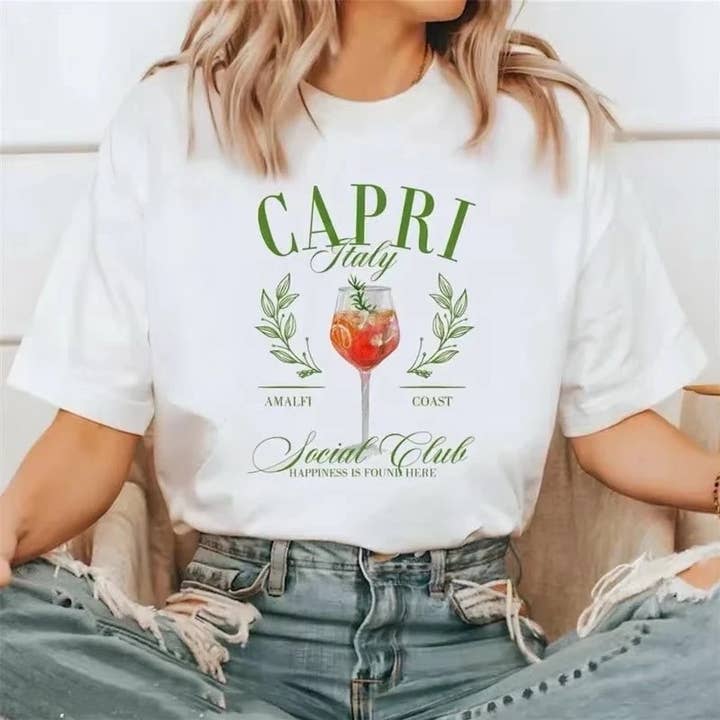 ESTEE BROWN – Engroshandel T-shirt med print - Dame – Dame T-shirt stor med print - 2206-240