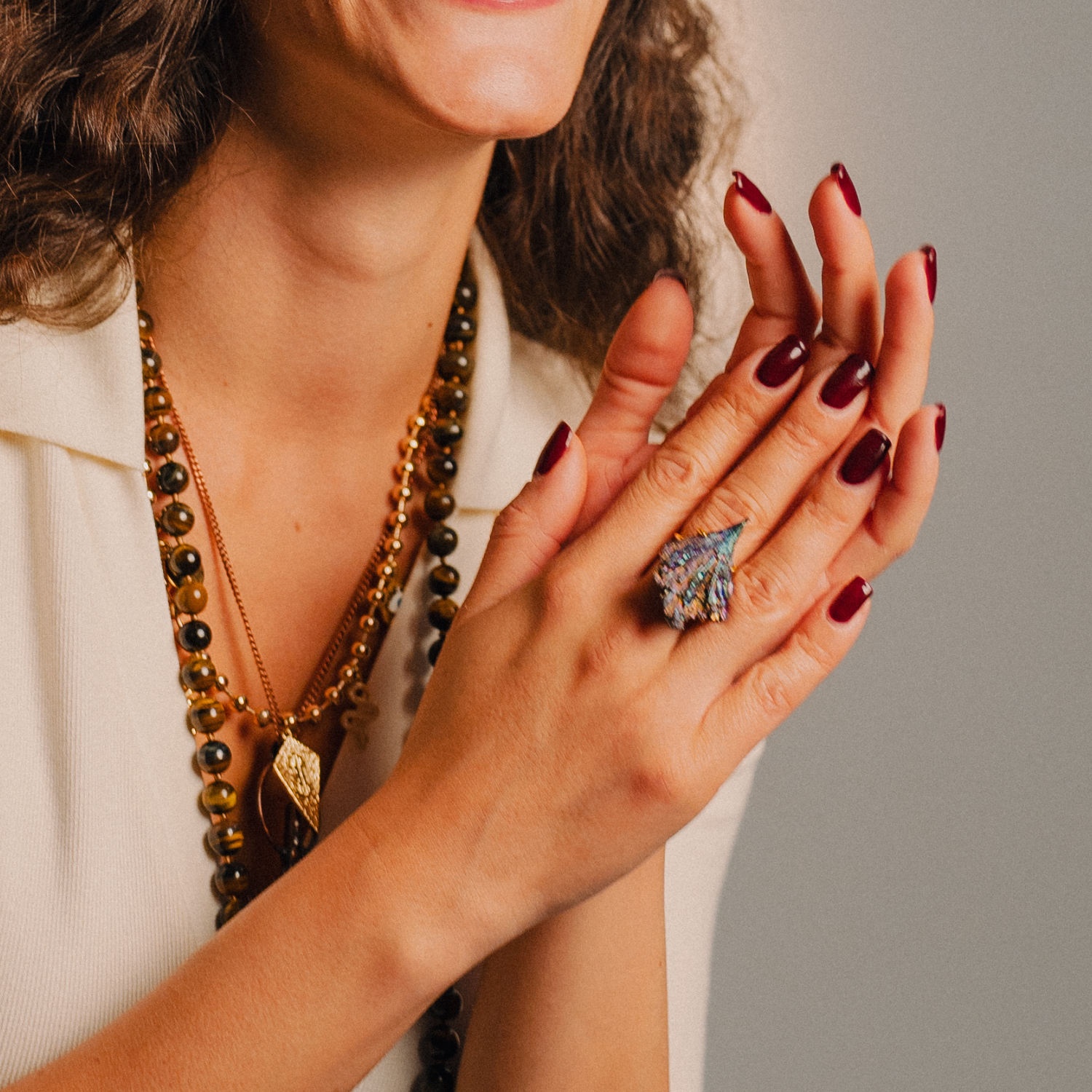 PHOEBE´S - Wholesale Cocktail/gelegenheidsring - Ring met Toermalijn Aura3