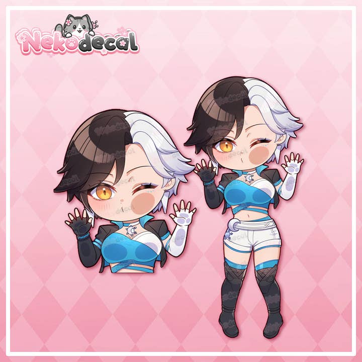 Nekodecal - Wholesale Sticker - Chibi Hero Peekers6