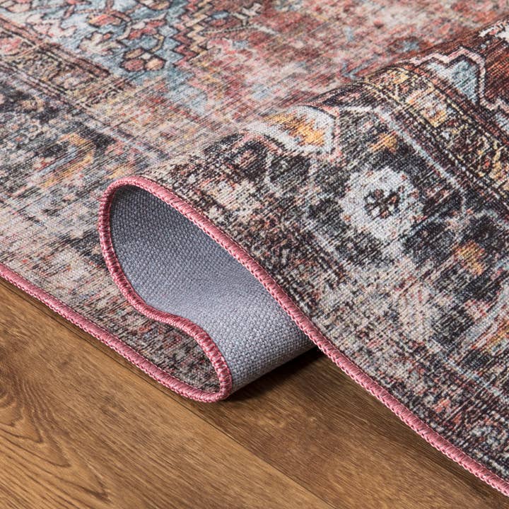 Abani Rugs - Wholesale Area Rug - Abani Paloma PAL100A Vintage Merlot Area Rug2