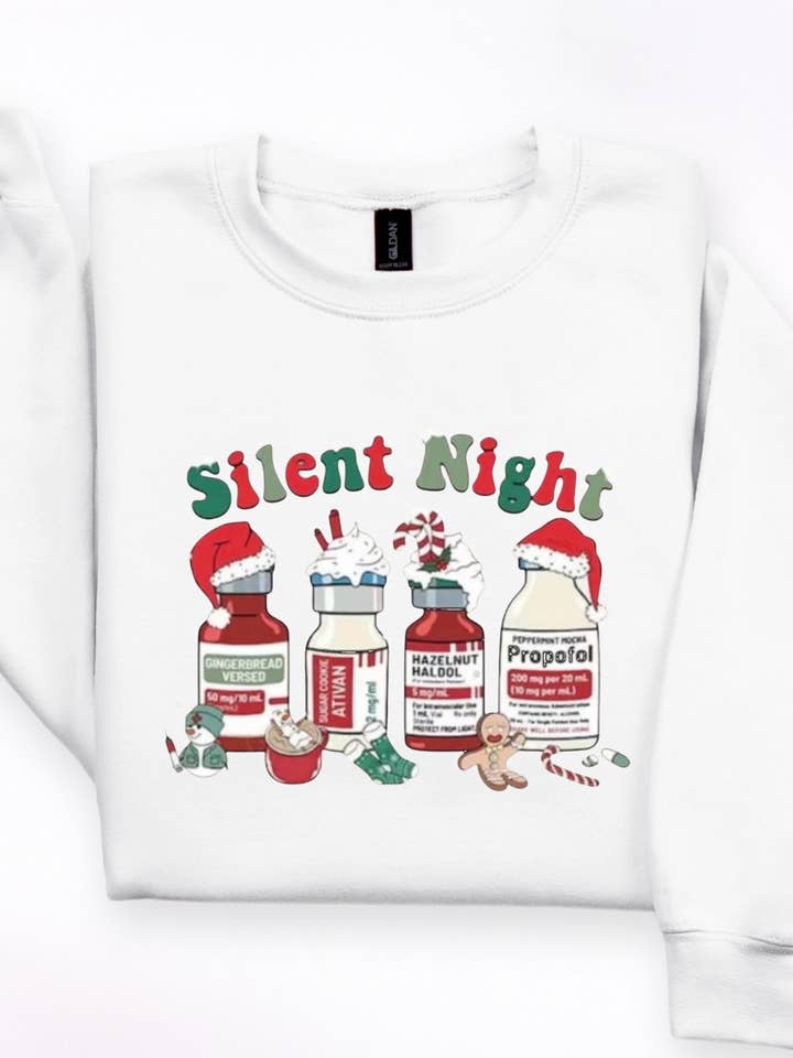 Good Night Sleep Sweatshirt for wholesale by Gambi's Tees