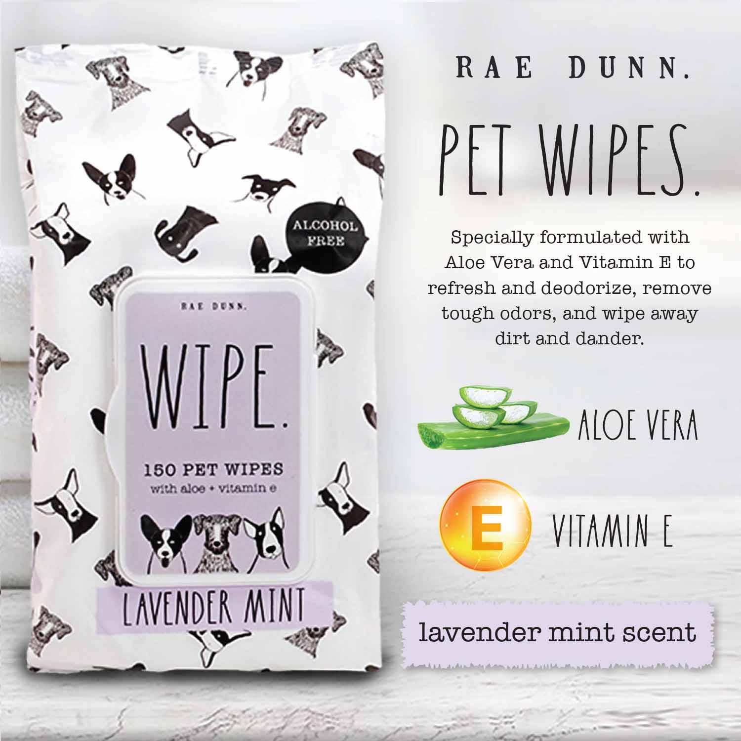 Precious Tails - Wholesale Pet Grooming Aid - Dog - Rae Dunn Pet Wipes Wilma's Friends - 150 ct9