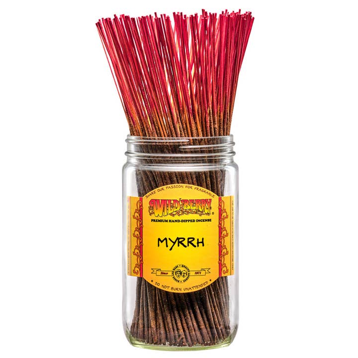 Wild Berry 11" Incense Sticks Myrrh for wholesale by Dip and Glow