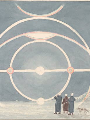 Halo with Three Parhelia, Winter Harbour Melville Island by Lieutenant-Colonel Charles Hamilton Smith - Postcard for wholesale by Flashback Shop