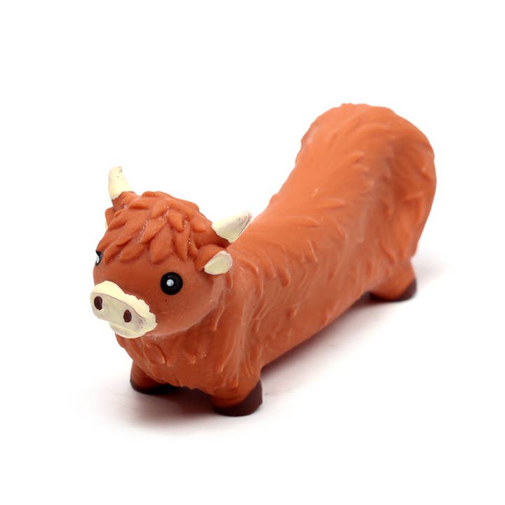 Puckator Ltd - Wholesale Stress Relief Ball/Dough - Stretchy Highland Coo Toy