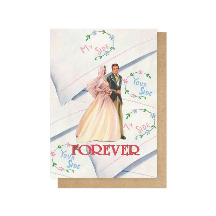 Forever My Side Greetings Card for wholesale by East End Prints - Greetings Cards & Postcards