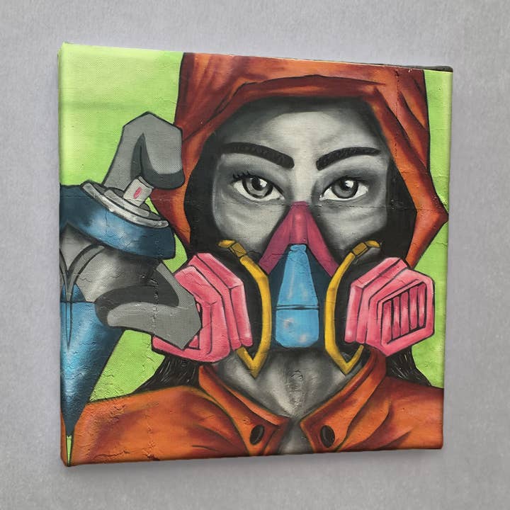 Impression sur toile Street Art #00842 sprayer pour la vente par Eicie