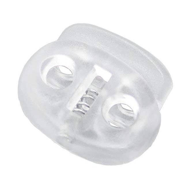 Mini Bean Shaped 3/4" - 2 Hole Cord Lock for wholesale by Allied Trimmings