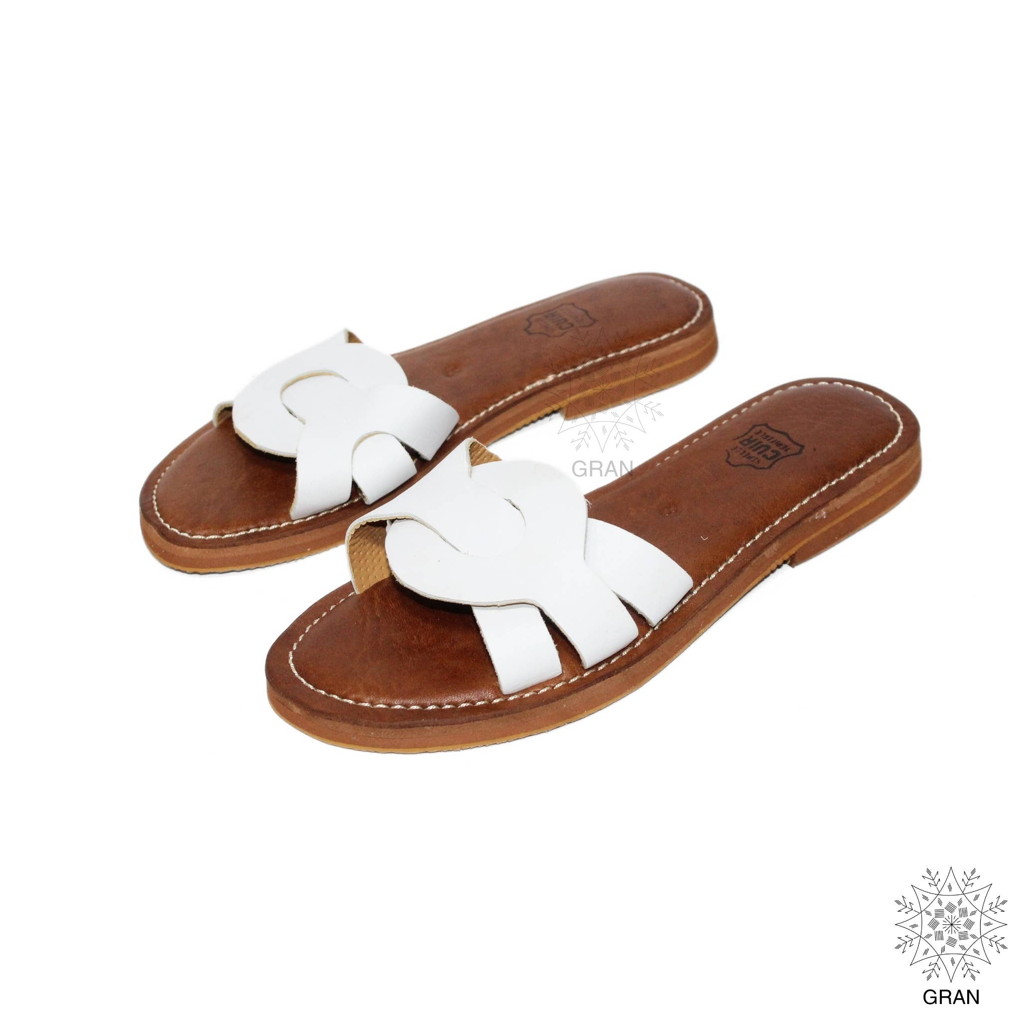 Gran Wholesale - Wholesale Sandals - Women's - Leather Strappy Sandals, Comfy Flat Slide Shoes, footwear.4