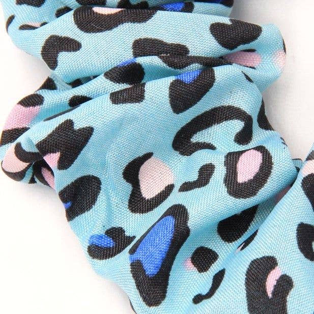 Inca UK – Scrunchie - Mulher por atacado – Regular - Scrunchie com estampa de leopardo. Diâmetro.10cm2