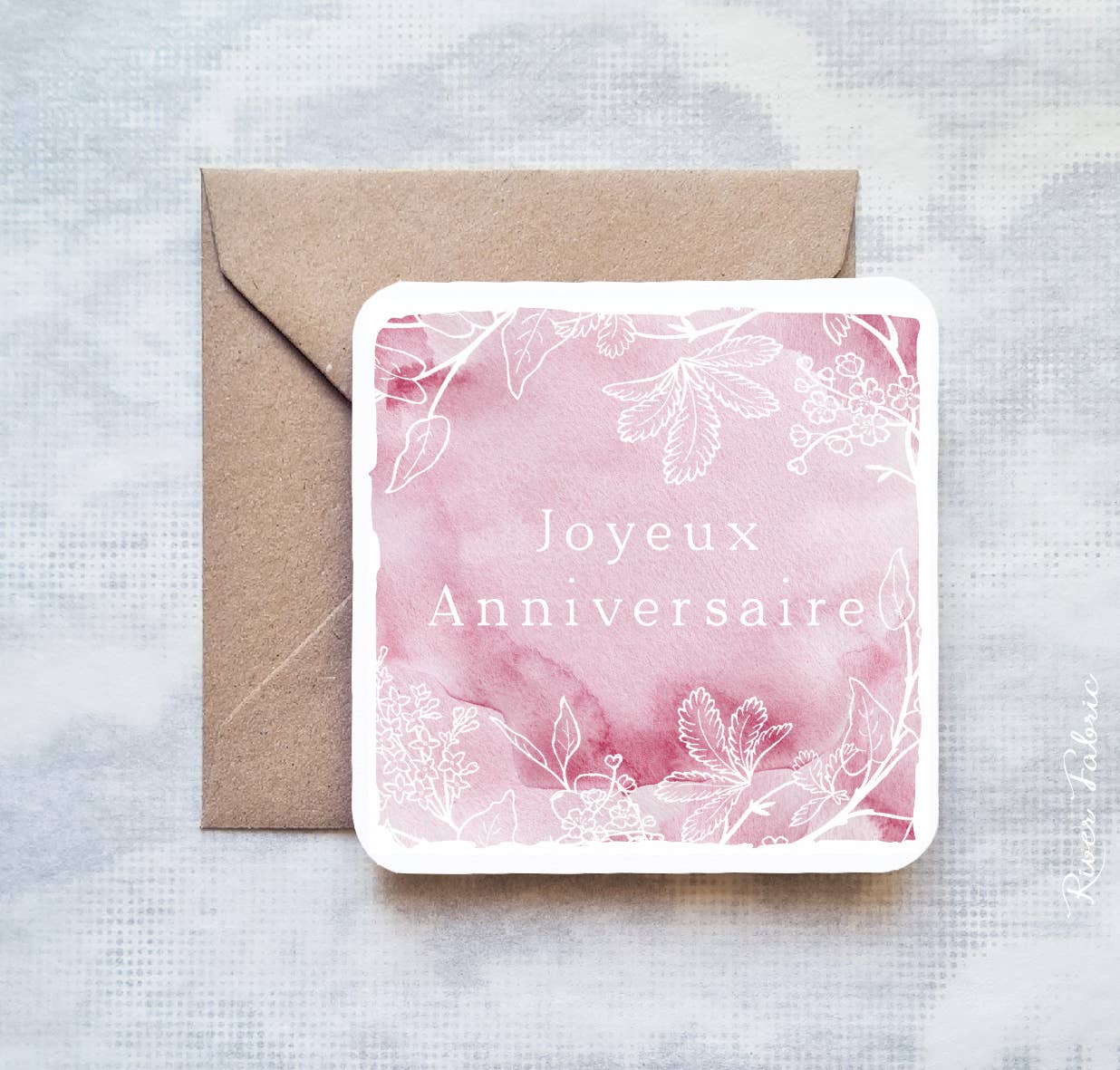 River Fabric – wholesale Kontorsmateriel/Notecard Set – FLORIST-set med 60 kort 10 x 10 cm utan kuvert - 5x12 modeller2