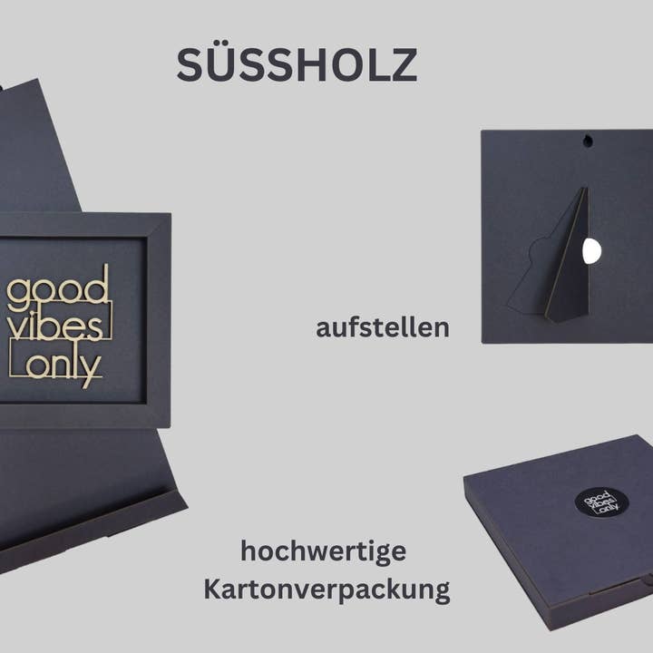 werkpunk - Wholesale Sign - HER WITH THE BEAUTIFUL LIFE Frame Card Wood Lettering Magnet2