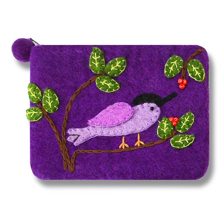 Porte-monnaie à thème Oiseau sur la Branche pour la vente par BNB Crafts Inc.