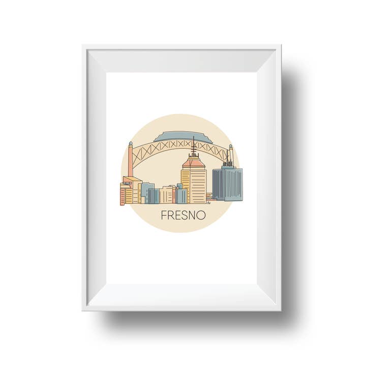 Alina Walker Design - Wholesale Art Print - Fresno, Ca Art Print