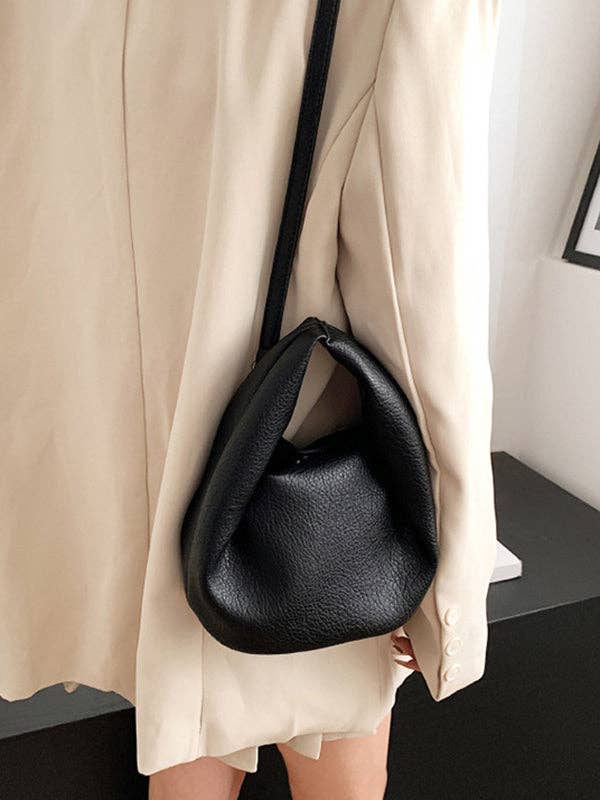 Sheer Trend - Wholesale Crossbody Bag - Women's - Adjustable Pleated Pockets Solid Color Crossbody Handbags10