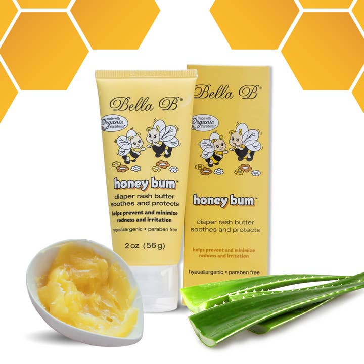 Honey Bum Baby Bottom Balm, 2 oz Tube for wholesale by Bella B