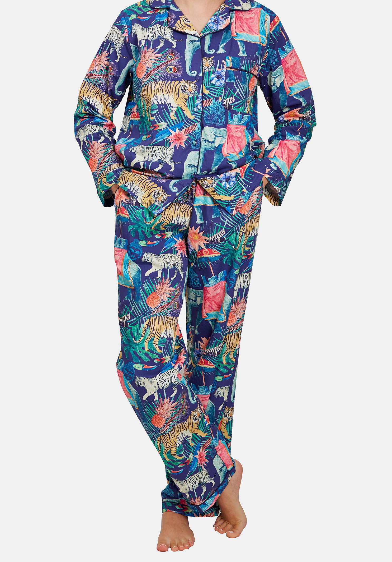 Dalit Goods Co - Wholesale Sleepwear Set - Women's - Organic Cotton – Safari Pyjama Trouser Set2