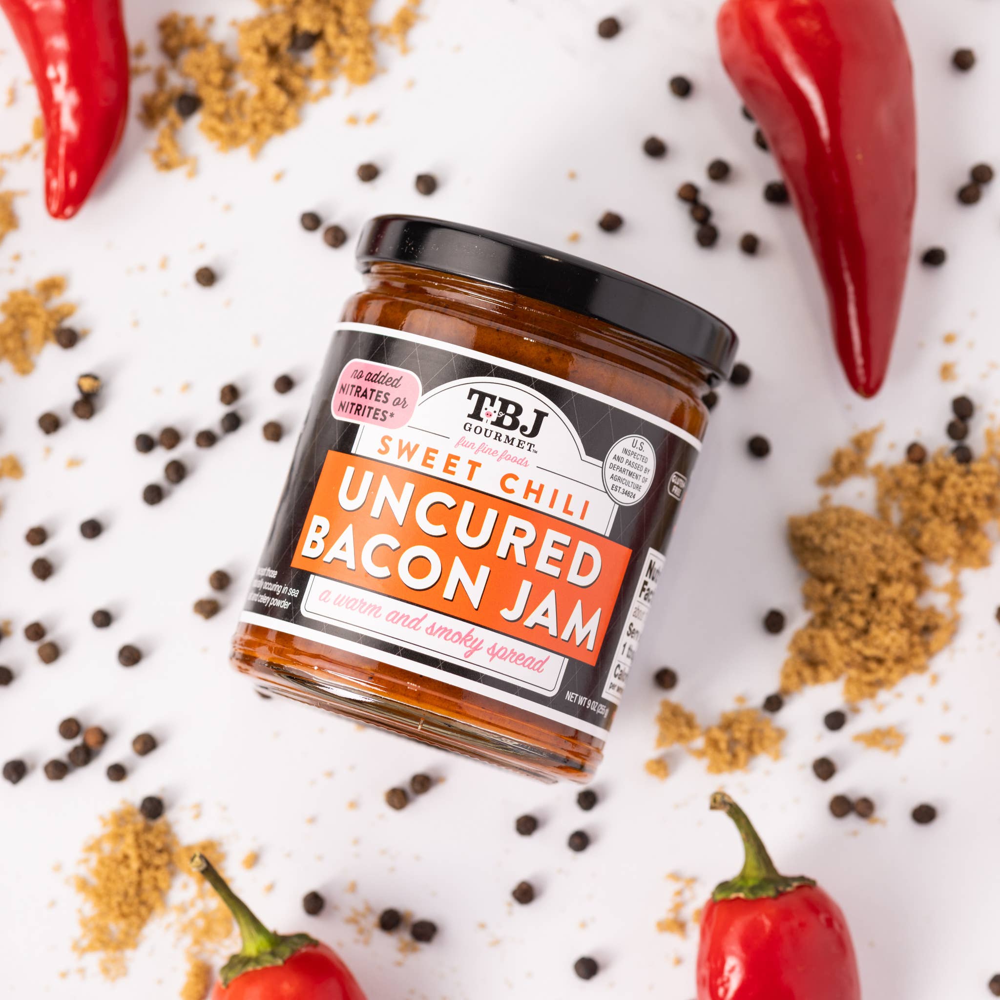 TBJ Gourmet - Wholesale Jam/Jelly - Sweet Chili Uncured Bacon Jam1