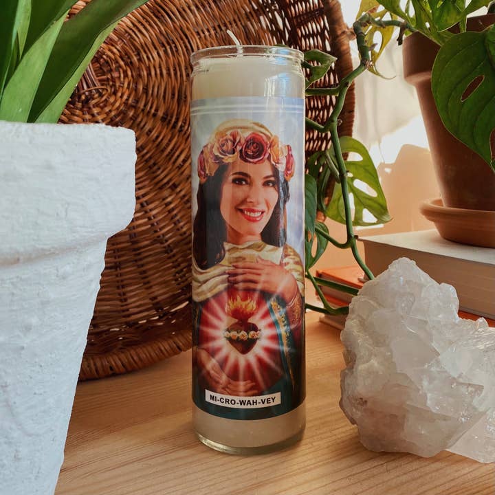 Saint Nigella Lawson Prayer Candle for wholesale by Ain't Saint